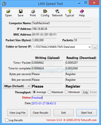 LAN Speed Test