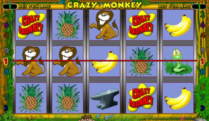Скачать игровой автомат Crazy Monkey